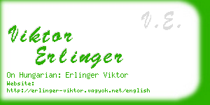 viktor erlinger business card